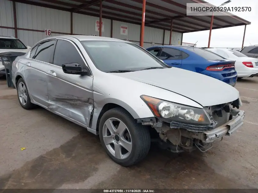 1HGCP26329A192570 2009 Honda Accord 2.4 Lx