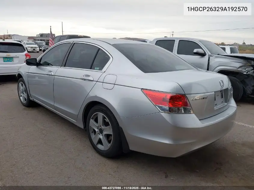 1HGCP26329A192570 2009 Honda Accord 2.4 Lx