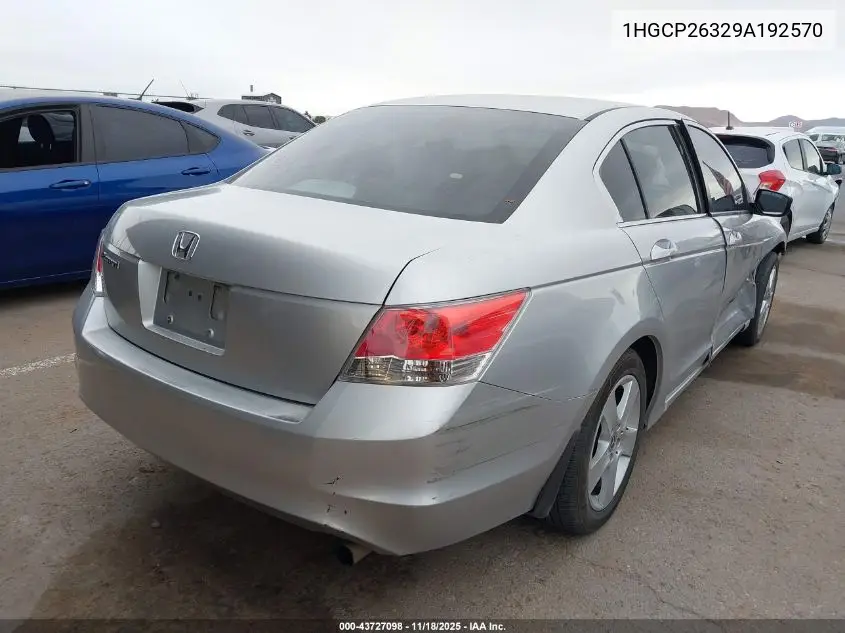 1HGCP26329A192570 2009 Honda Accord 2.4 Lx