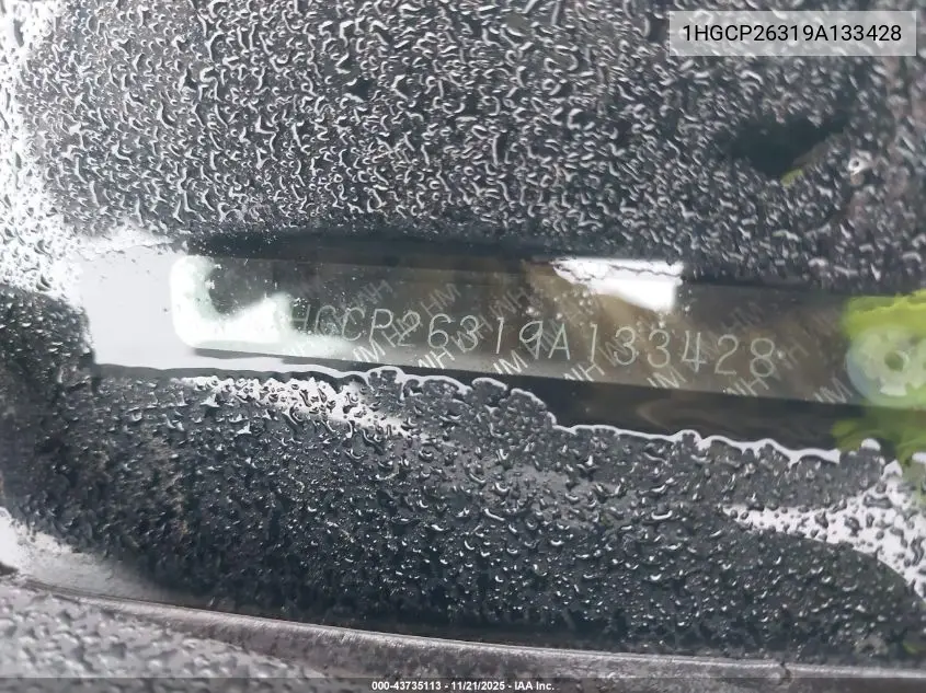 1HGCP26319A133428 2009 Honda Accord 2.4 Lx