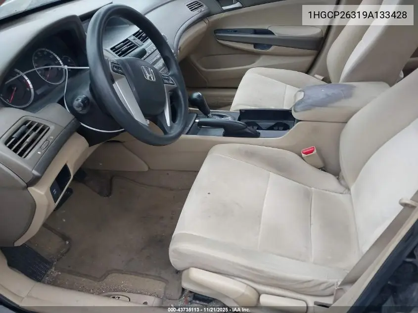 1HGCP26319A133428 2009 Honda Accord 2.4 Lx