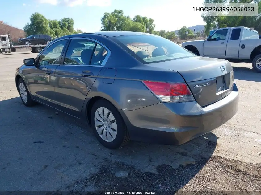1HGCP26399A056033 2009 Honda Accord 2.4 Lx