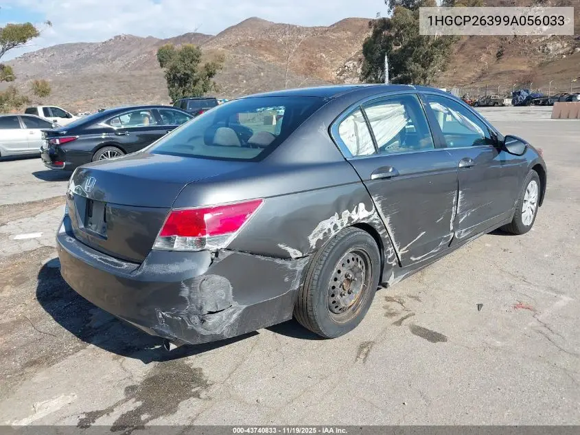 1HGCP26399A056033 2009 Honda Accord 2.4 Lx