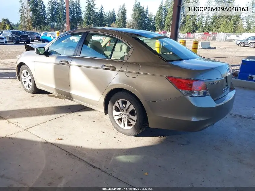1HGCP26439A048163 2009 Honda Accord 2.4 Lx-P