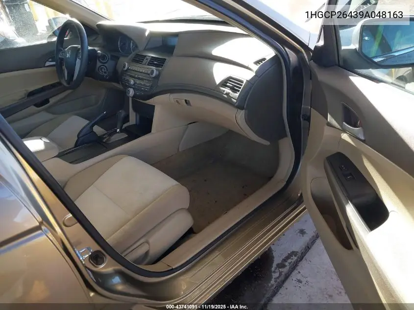 1HGCP26439A048163 2009 Honda Accord 2.4 Lx-P