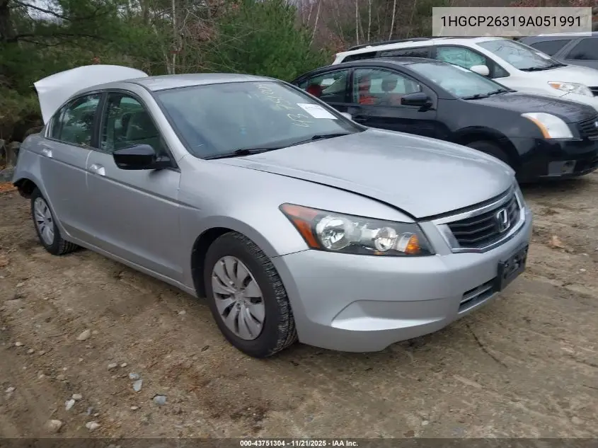 1HGCP26319A051991 2009 Honda Accord 2.4 Lx