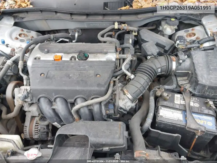 1HGCP26319A051991 2009 Honda Accord 2.4 Lx