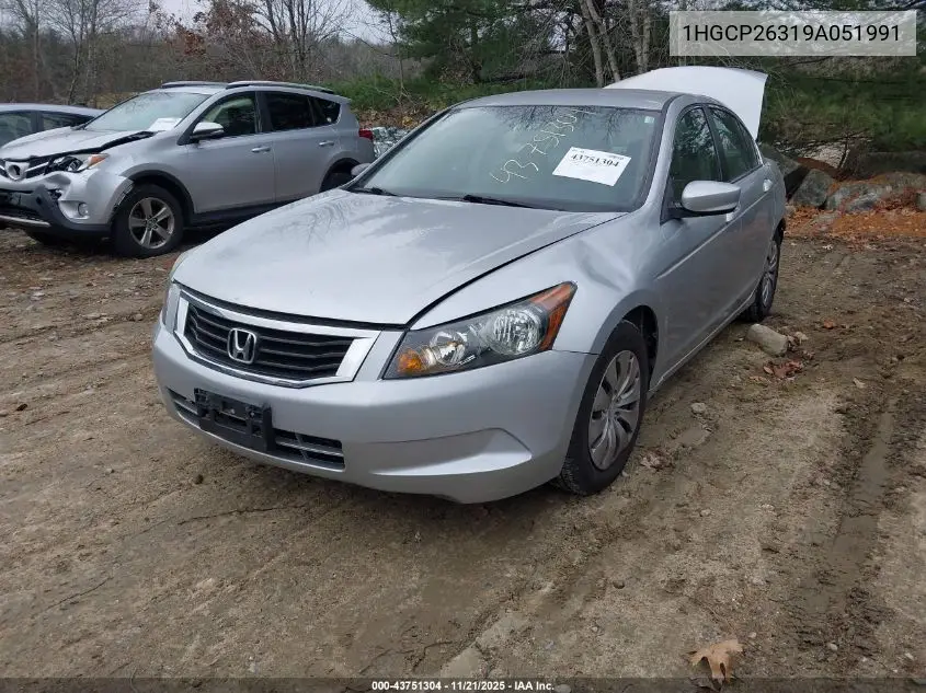 1HGCP26319A051991 2009 Honda Accord 2.4 Lx