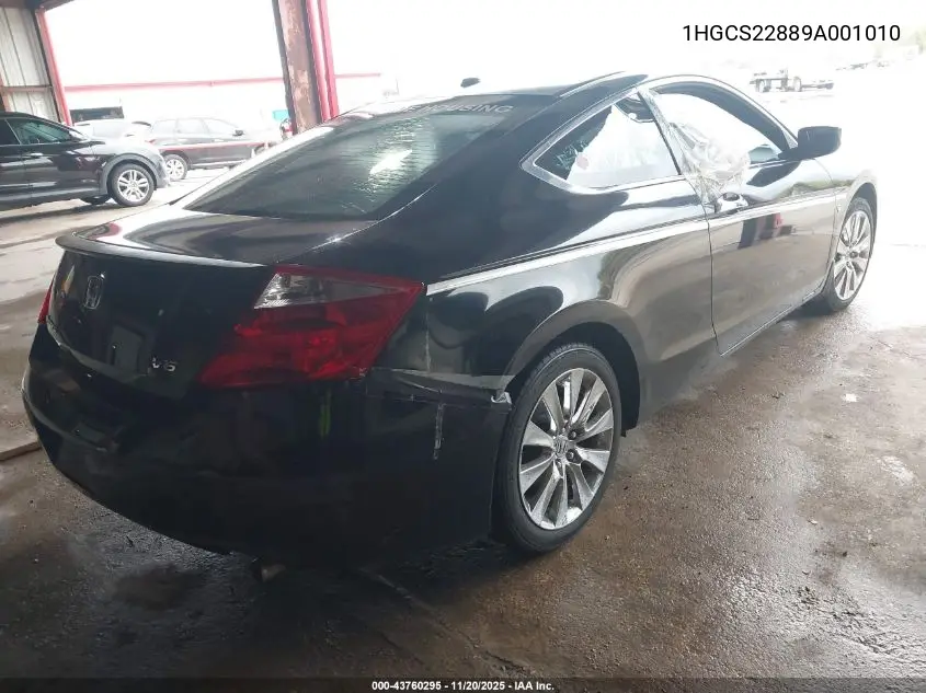 1HGCS22889A001010 2009 Honda Accord 3.5 Ex-L