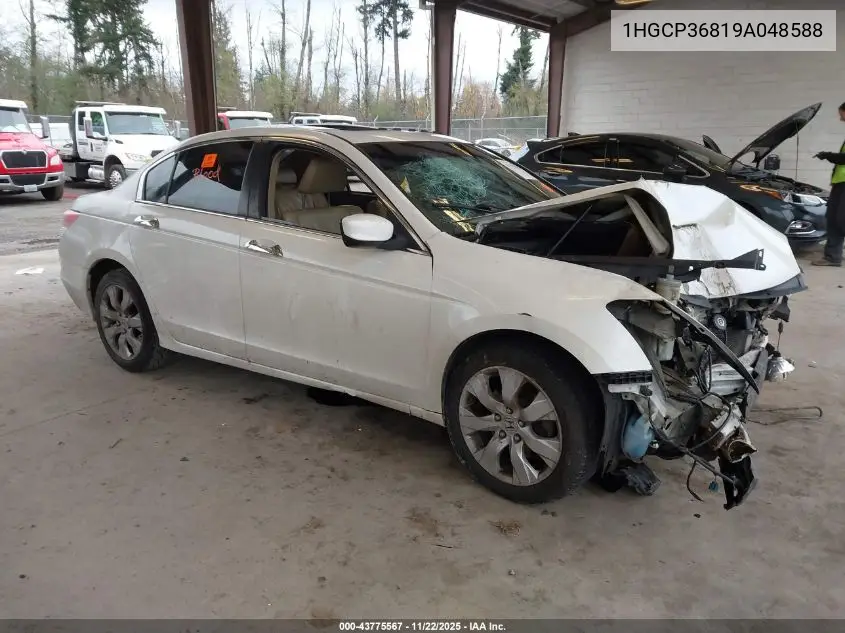 1HGCP36819A048588 2009 Honda Accord 3.5 Ex-L