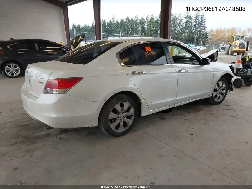 1HGCP36819A048588 2009 Honda Accord 3.5 Ex-L