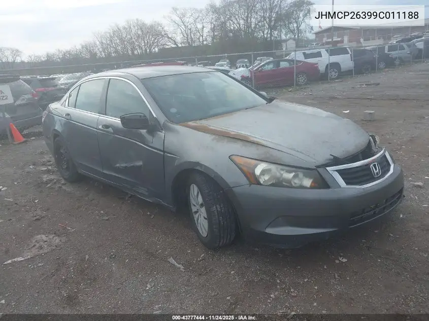 JHMCP26399C011188 2009 Honda Accord 2.4 Lx