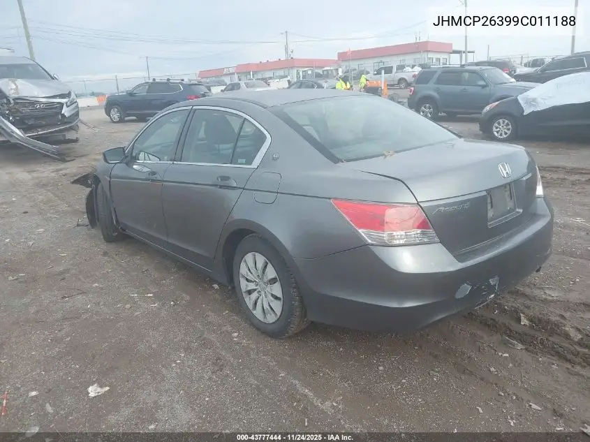 JHMCP26399C011188 2009 Honda Accord 2.4 Lx
