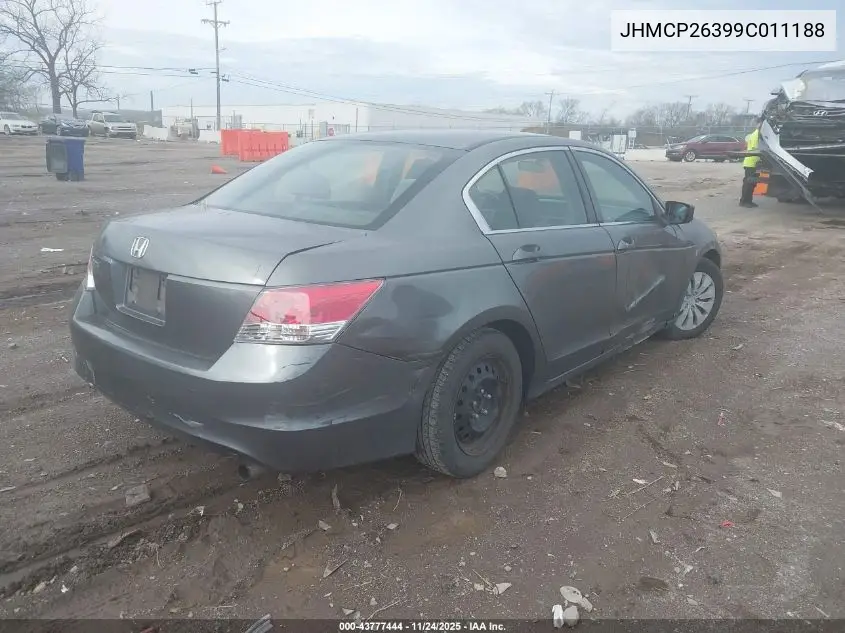 JHMCP26399C011188 2009 Honda Accord 2.4 Lx