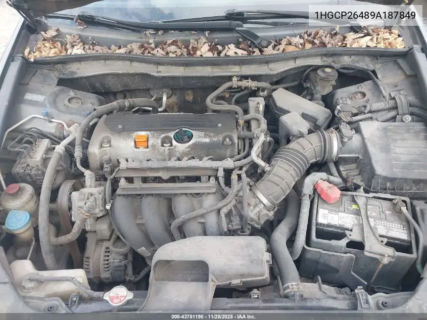 1HGCP26489A187849 2009 Honda Accord 2.4 Lx-P