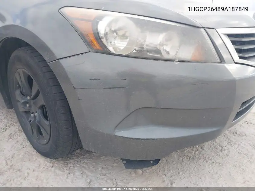 1HGCP26489A187849 2009 Honda Accord 2.4 Lx-P