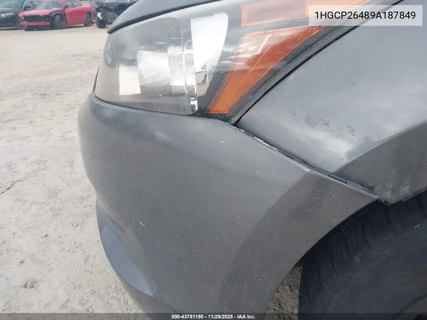 1HGCP26489A187849 2009 Honda Accord 2.4 Lx-P