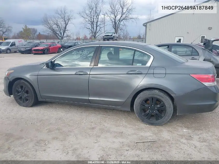 1HGCP26489A187849 2009 Honda Accord 2.4 Lx-P