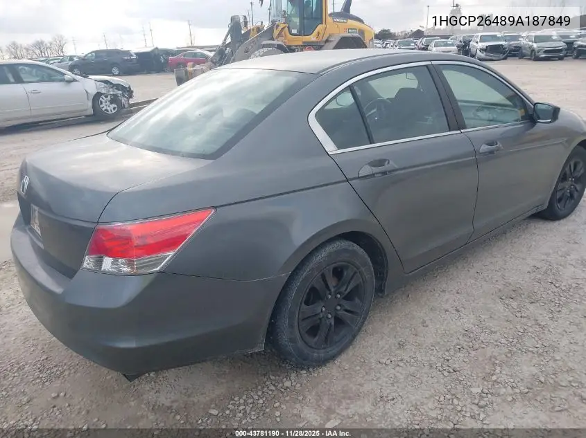 1HGCP26489A187849 2009 Honda Accord 2.4 Lx-P