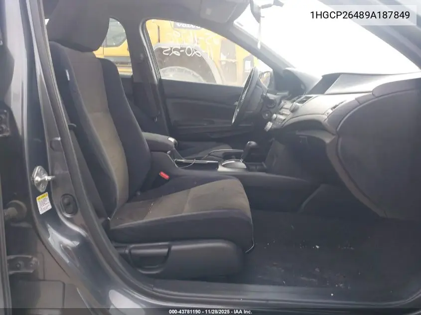 1HGCP26489A187849 2009 Honda Accord 2.4 Lx-P