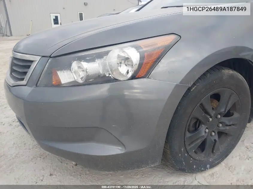 1HGCP26489A187849 2009 Honda Accord 2.4 Lx-P