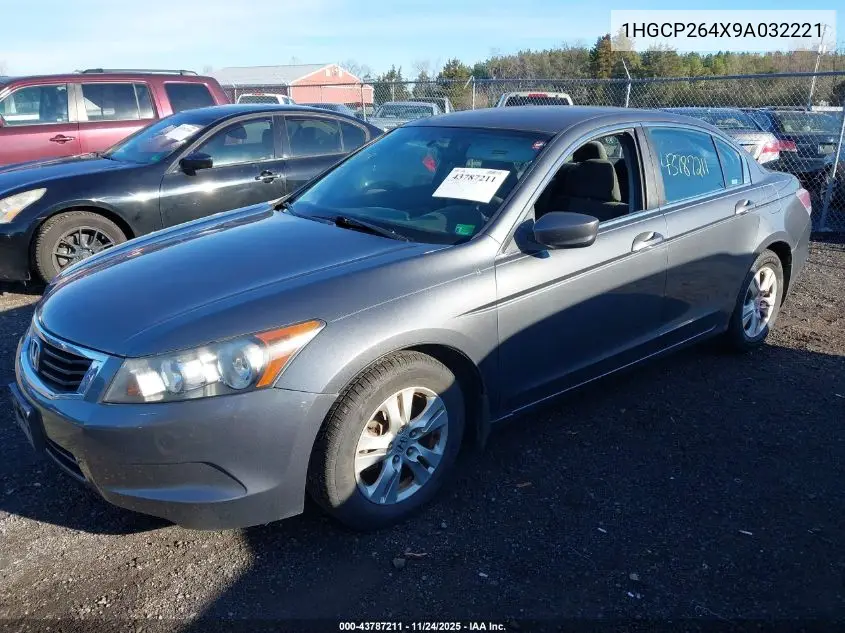 1HGCP264X9A032221 2009 Honda Accord 2.4 Lx-P