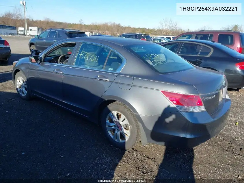 1HGCP264X9A032221 2009 Honda Accord 2.4 Lx-P