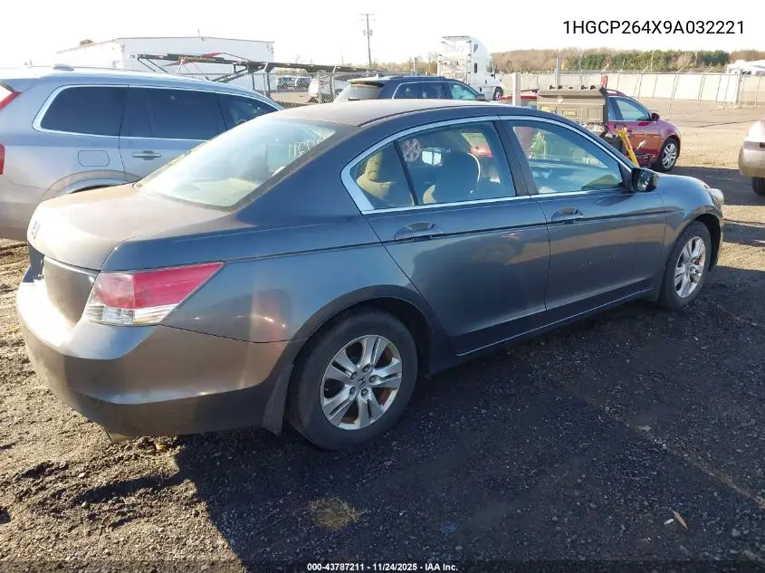 1HGCP264X9A032221 2009 Honda Accord 2.4 Lx-P