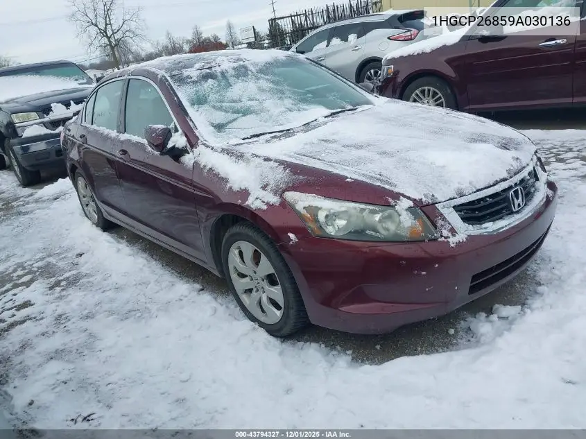 1HGCP26859A030136 2009 Honda Accord 2.4 Ex-L