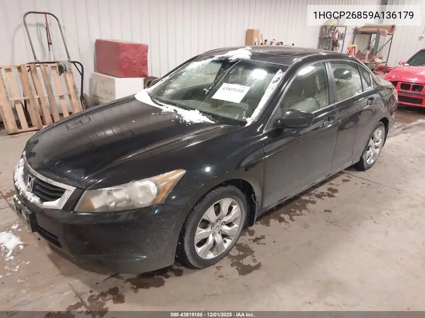 1HGCP26859A136179 2009 Honda Accord 2.4 Ex-L