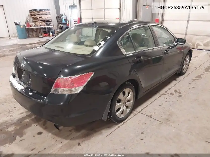 1HGCP26859A136179 2009 Honda Accord 2.4 Ex-L