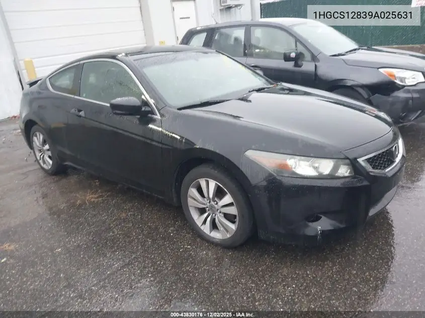 1HGCS12839A025631 2009 Honda Accord 2.4 Ex-L