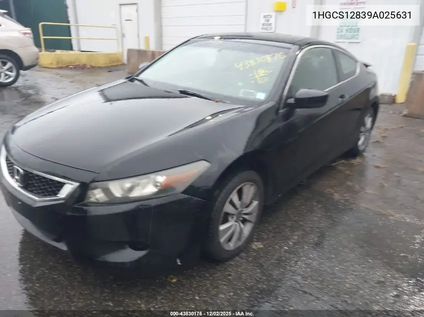 1HGCS12839A025631 2009 Honda Accord 2.4 Ex-L
