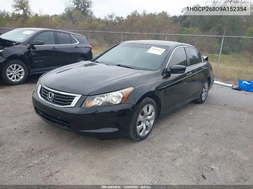 1HGCP26809A152354 2009 Honda Accord 2.4 Ex-L
