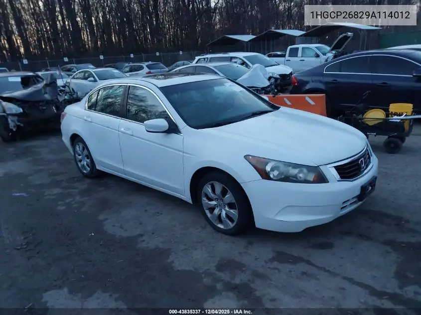 1HGCP26829A114012 2009 Honda Accord 2.4 Ex-L