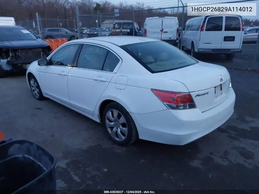 1HGCP26829A114012 2009 Honda Accord 2.4 Ex-L