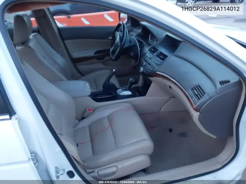 1HGCP26829A114012 2009 Honda Accord 2.4 Ex-L