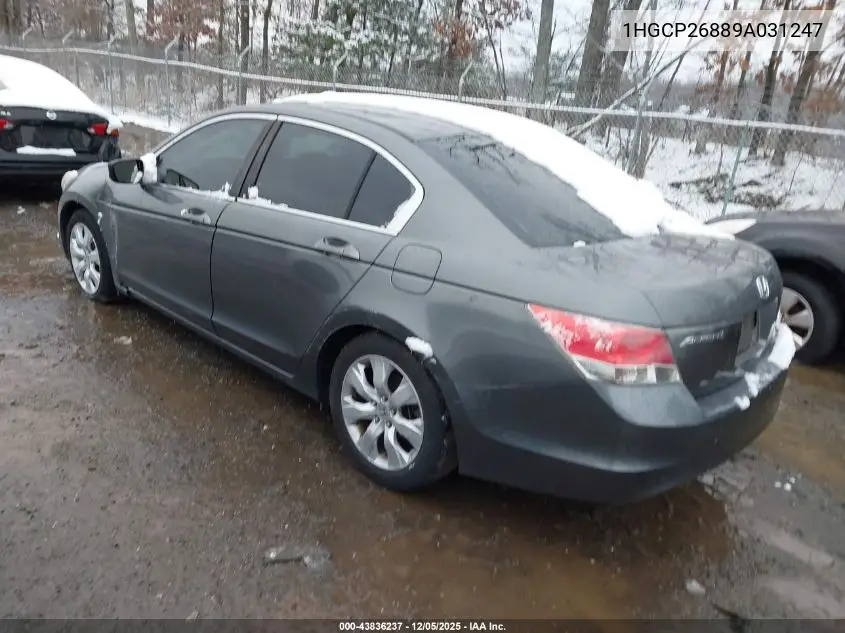 1HGCP26889A031247 2009 Honda Accord 2.4 Ex-L