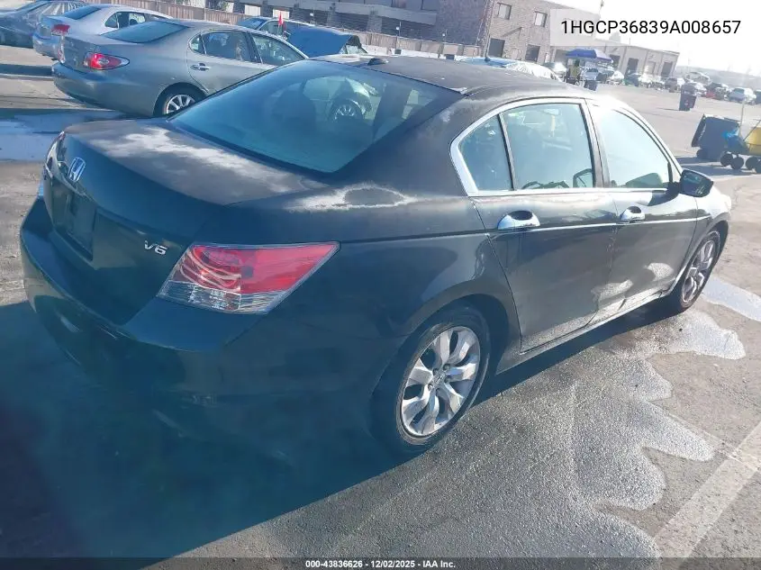 1HGCP36839A008657 2009 Honda Accord 3.5 Ex-L