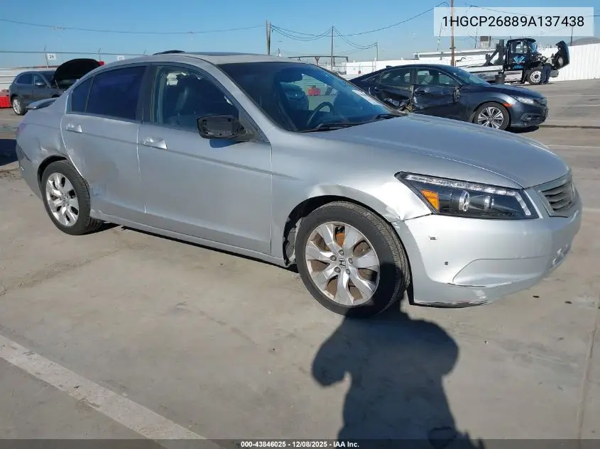 1HGCP26889A137438 2009 Honda Accord 2.4 Ex-L