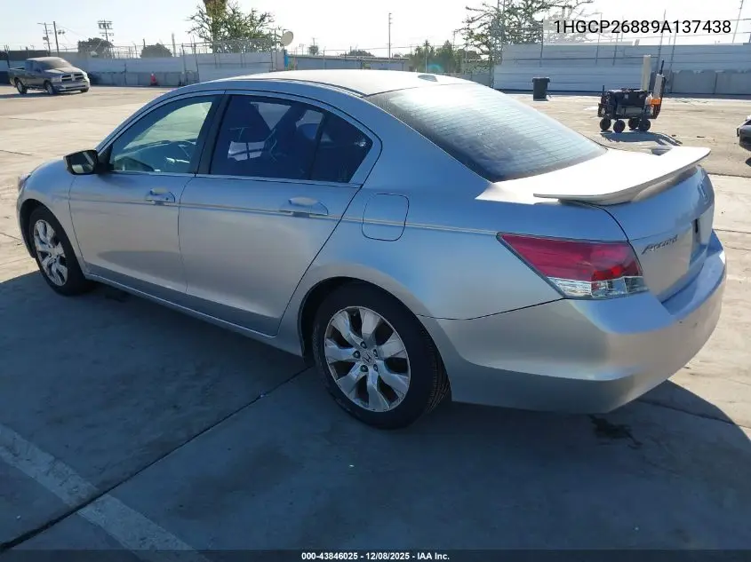 1HGCP26889A137438 2009 Honda Accord 2.4 Ex-L