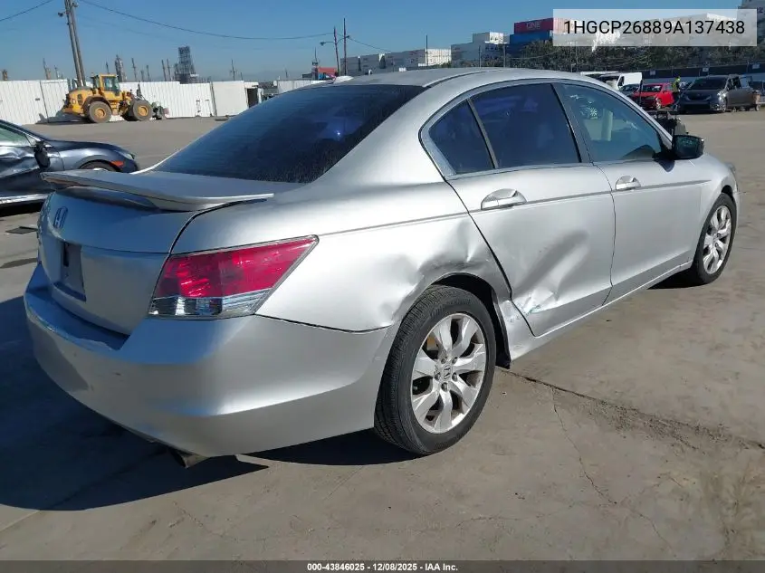 1HGCP26889A137438 2009 Honda Accord 2.4 Ex-L