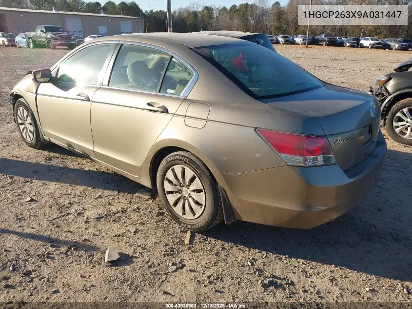 1HGCP263X9A031447 2009 Honda Accord 2.4 Lx