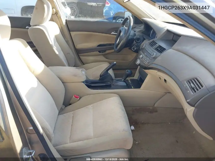 1HGCP263X9A031447 2009 Honda Accord 2.4 Lx