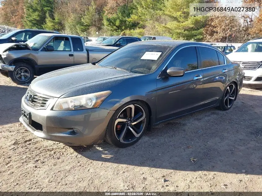 1HGCP36849A027380 2009 Honda Accord 3.5 Ex-L