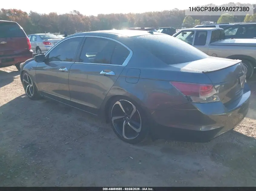 1HGCP36849A027380 2009 Honda Accord 3.5 Ex-L