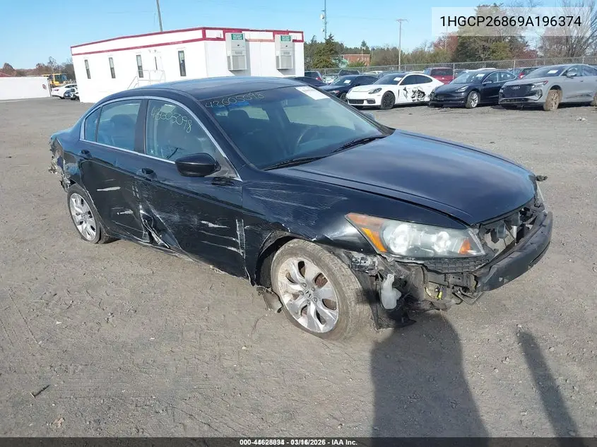 1HGCP26869A196374 2009 Honda Accord 2.4 Ex-L