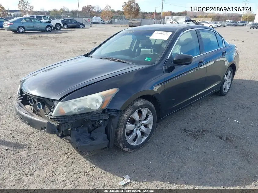 1HGCP26869A196374 2009 Honda Accord 2.4 Ex-L