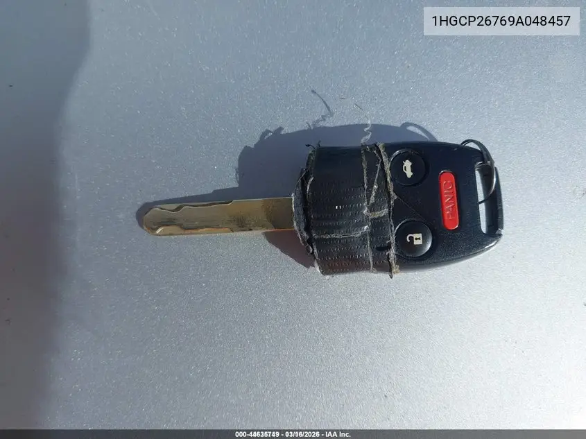 1HGCP26769A048457 2009 Honda Accord 2.4 Ex