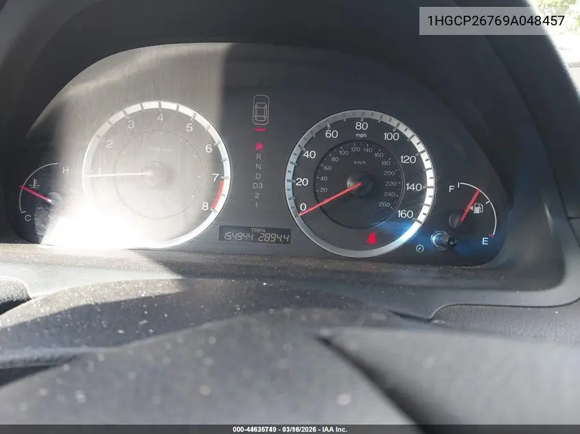 1HGCP26769A048457 2009 Honda Accord 2.4 Ex